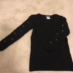 BNWT 3/4 sleeve top with embellishments.